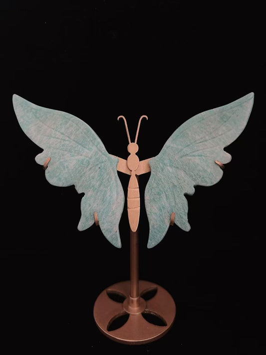Amazonite Butterfly Carving | Jamides